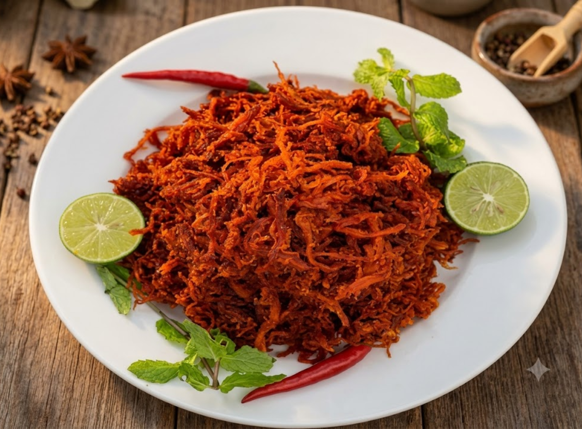 Thịt sấy khô - NÂU NGẮN (NN)