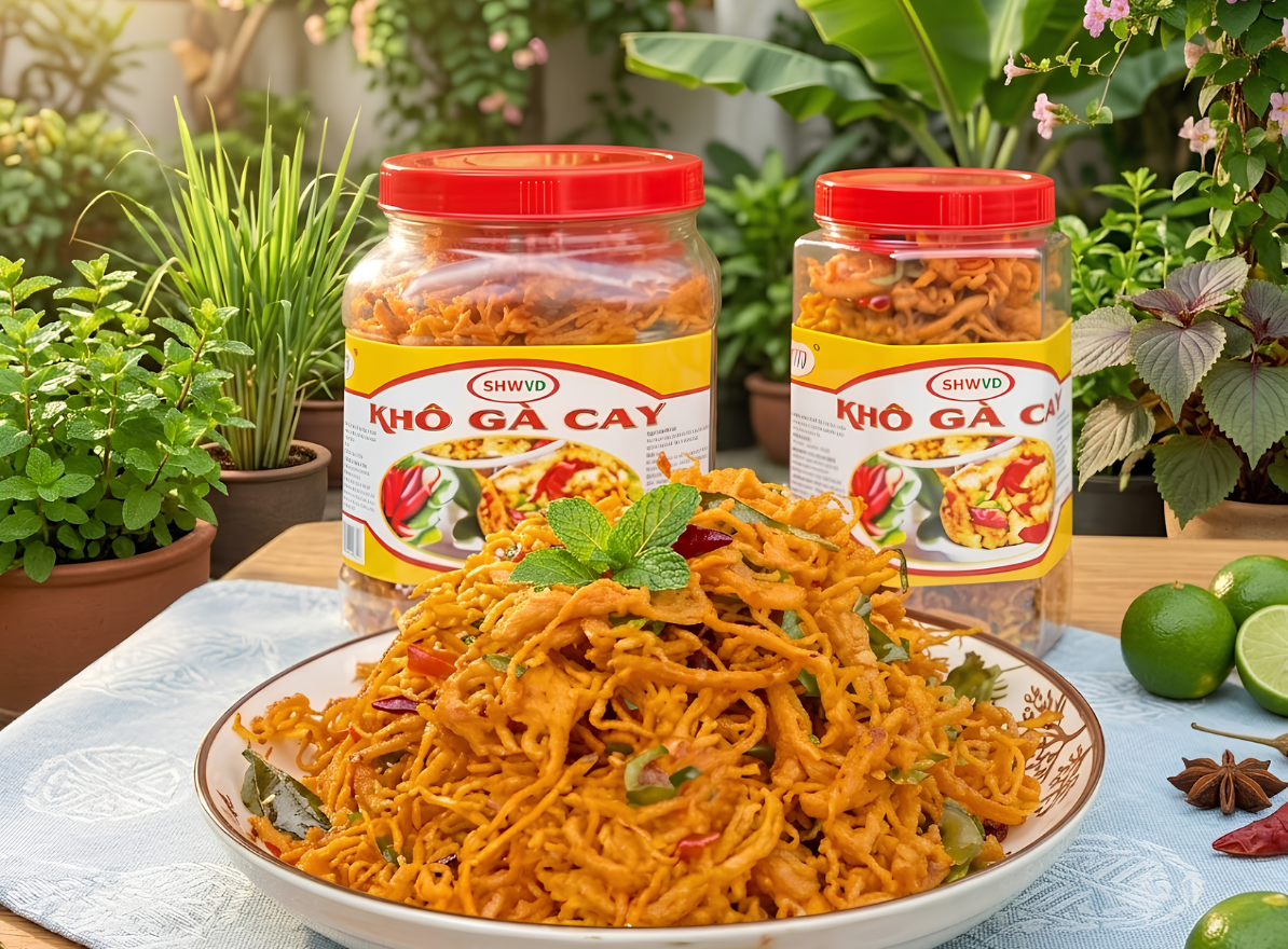 Thịt gà sấy khô - Bộ ớt